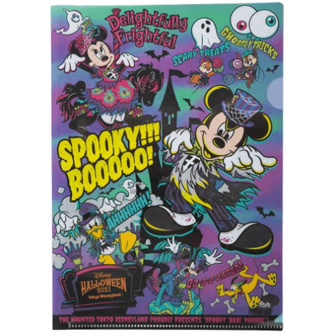 ディズニーハロウィーン2021「スプーキー“Boo!”パレード」グッズ：雑貨 クリアホルダー
