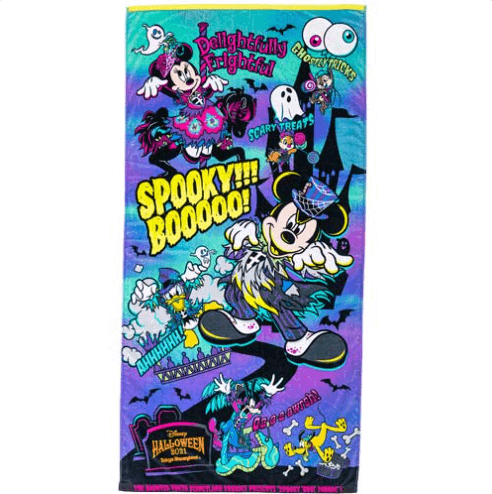 ディズニーハロウィーン2021「スプーキー“Boo!”パレード」グッズ：雑貨 ワイドバスタオル