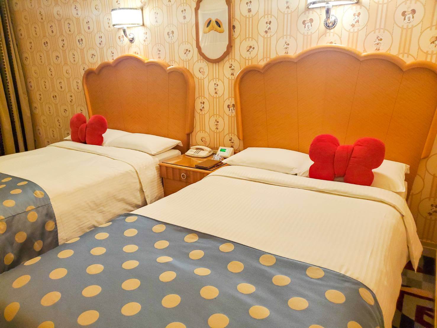 ディズニーアンバサダーホテル『ミニーマウスルーム』に宿泊!ミニーらしい可愛い客室!!