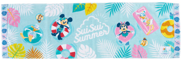 ディズニー夏グッズ2022「SUISUI SUMMER」：タオル