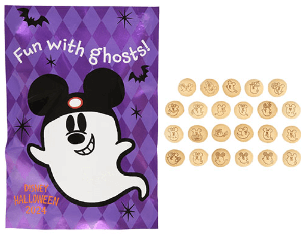 ディズニーハロウィーングッズ2024 パークを楽しんでいるゴーストのグッズ：お菓子