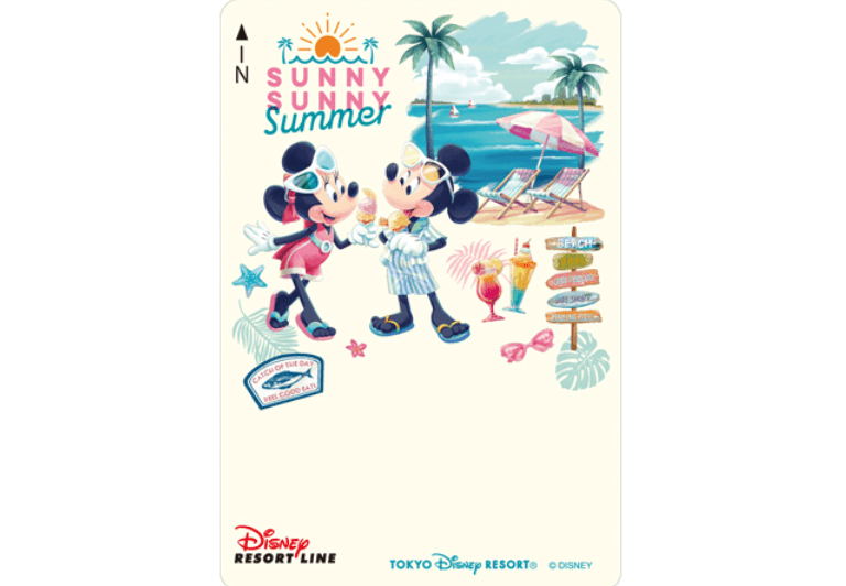ディズニーリゾートラインのフリーきっぷが夏デザインで登場