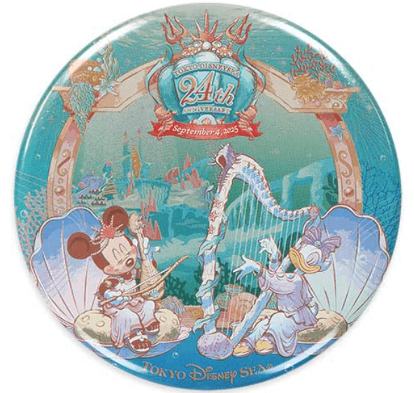 東京ディズニーシーの開園42周年を記念したグッズが2025年9月4日(木)から発売!マーメイドラグーンのエリアがテーマのグッズが登場