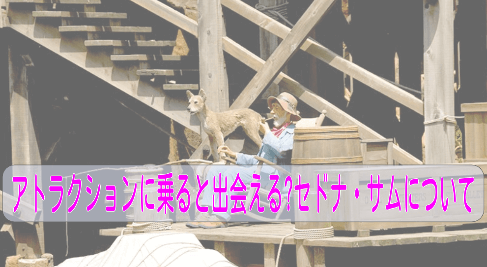アトラクションに乗ると出会える?セドナ・サムについて
