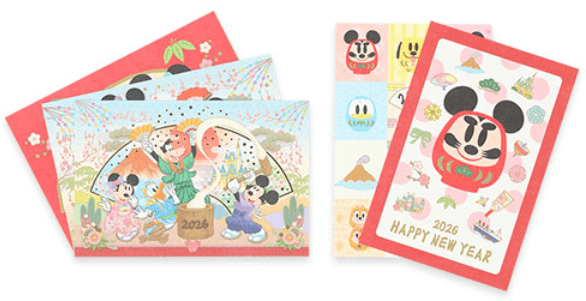 ディズニーお正月グッズ2026年!和服や2026年の干支の午(うま)やダルマをイメージした雅で華やかなグッズが登場