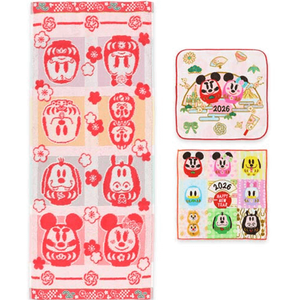 ディズニーお正月グッズ2026年!和服や2026年の干支の午(うま)やダルマをイメージした雅で華やかなグッズが登場