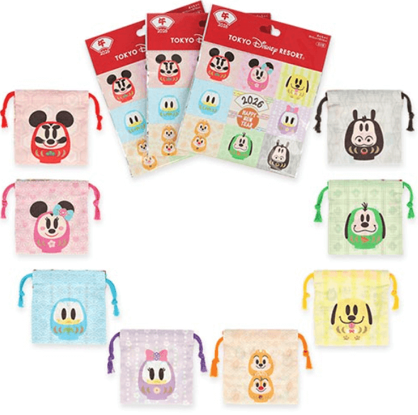 ディズニーお正月グッズ2026年!和服や2026年の干支の午(うま)やダルマをイメージした雅で華やかなグッズが登場