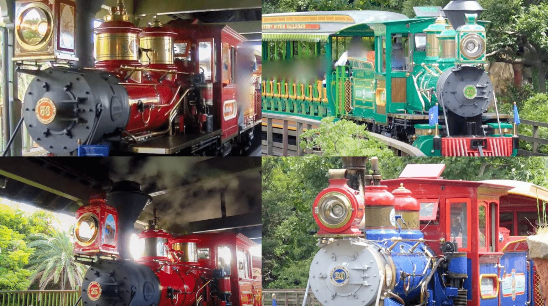 ウエスタンリバー鉄道の車両は全部で4種類!それぞれアメリカを流れる川の名前が由来?